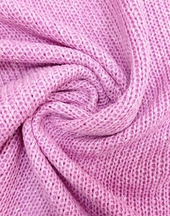 Ткань для свитера нежно-розовая