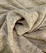 Трикотаж тонкая вязка серебро беж Трикотаж тонкая вязка серебро беж
